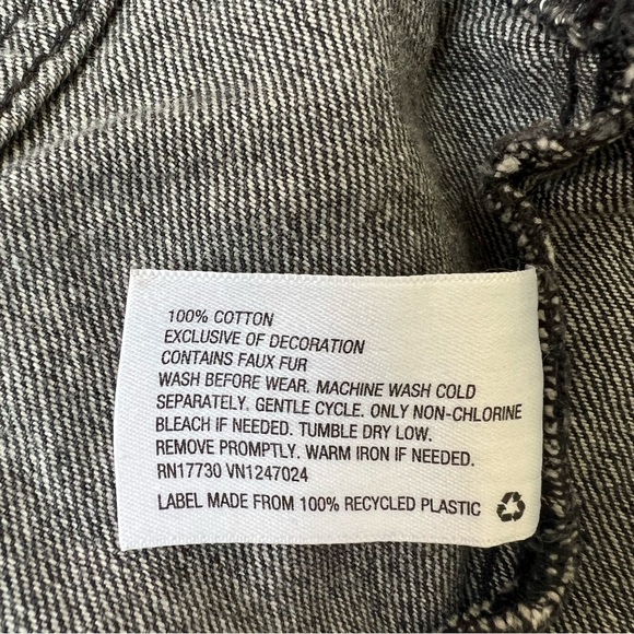 Art Class Leopard Trim Baby Jean Jacket - 12 Months - Picture 5 of 5